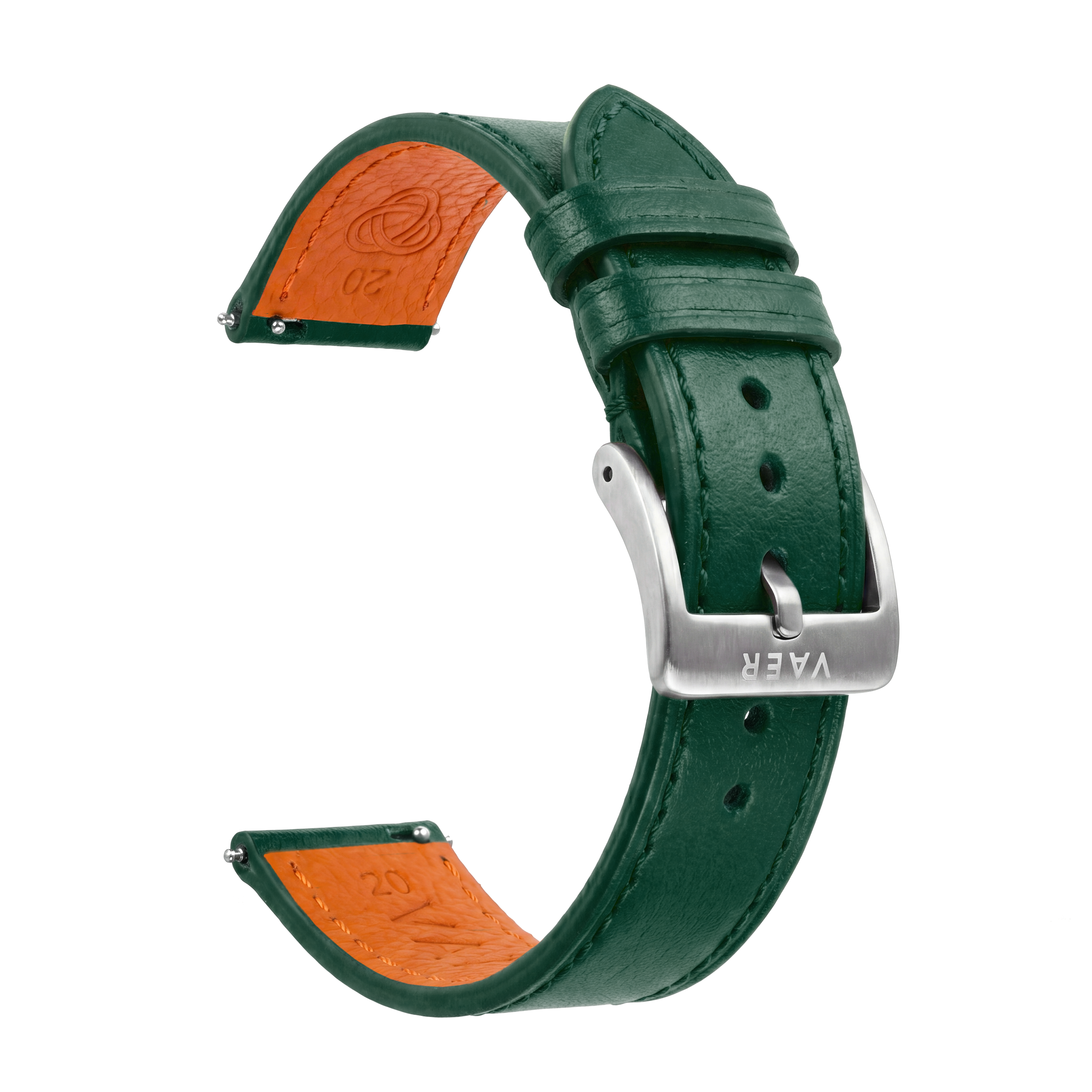 Green Full Grain Leather Strap