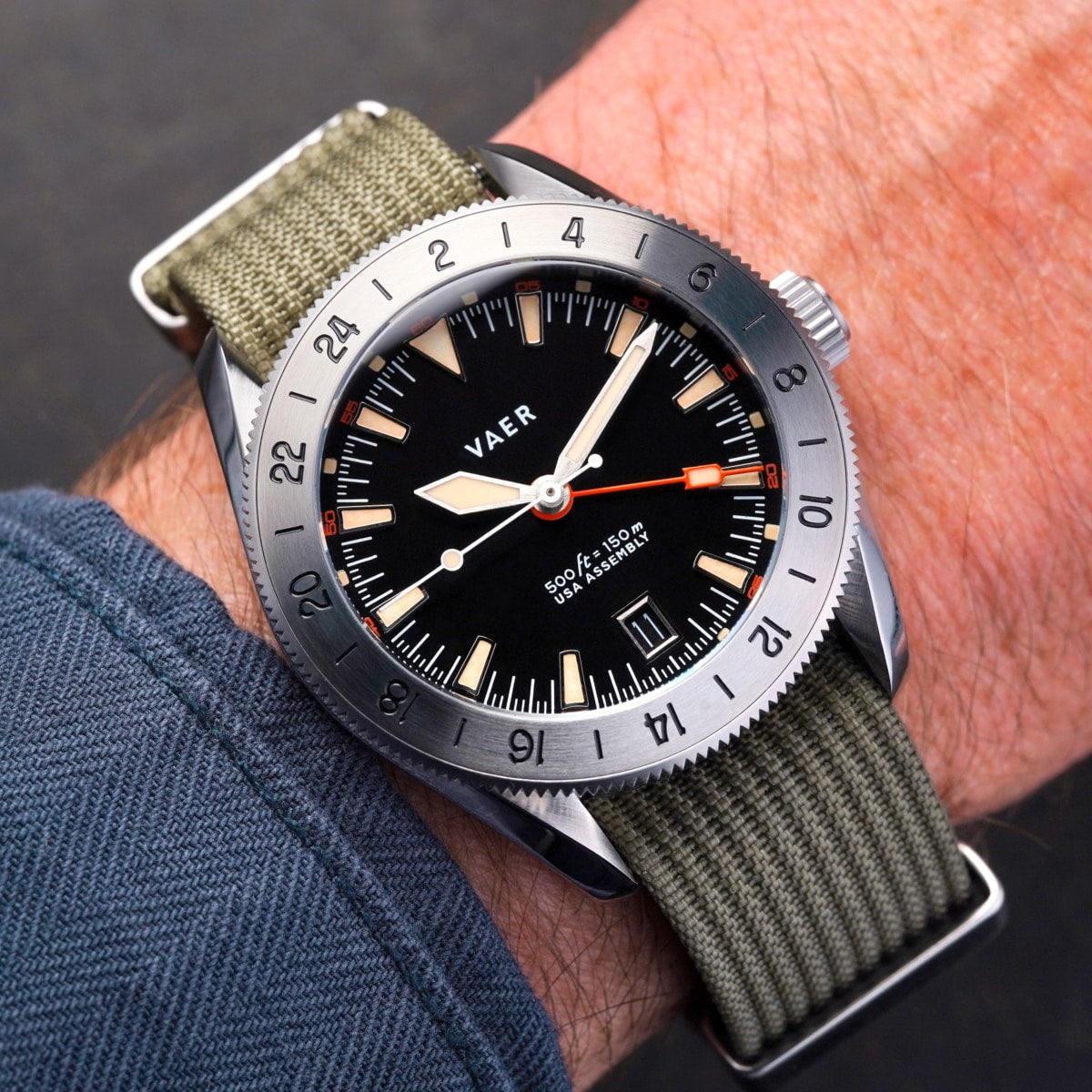 G2 Pacific Steel GMT - 39mm USA