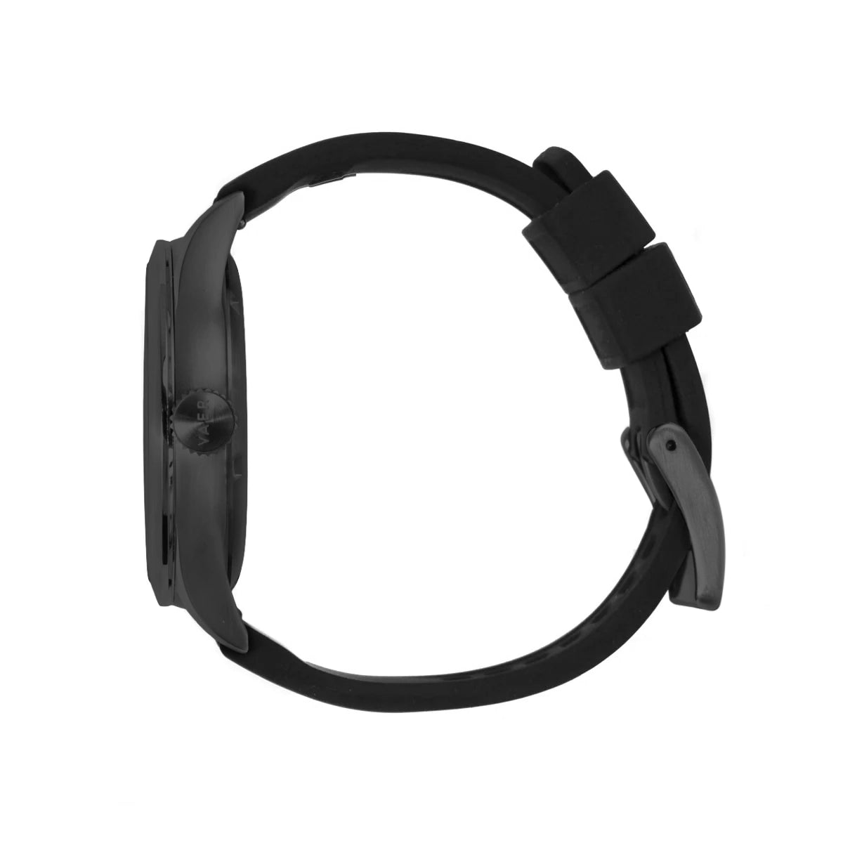 Black Silicone Ocean Strap With PVD Buckle