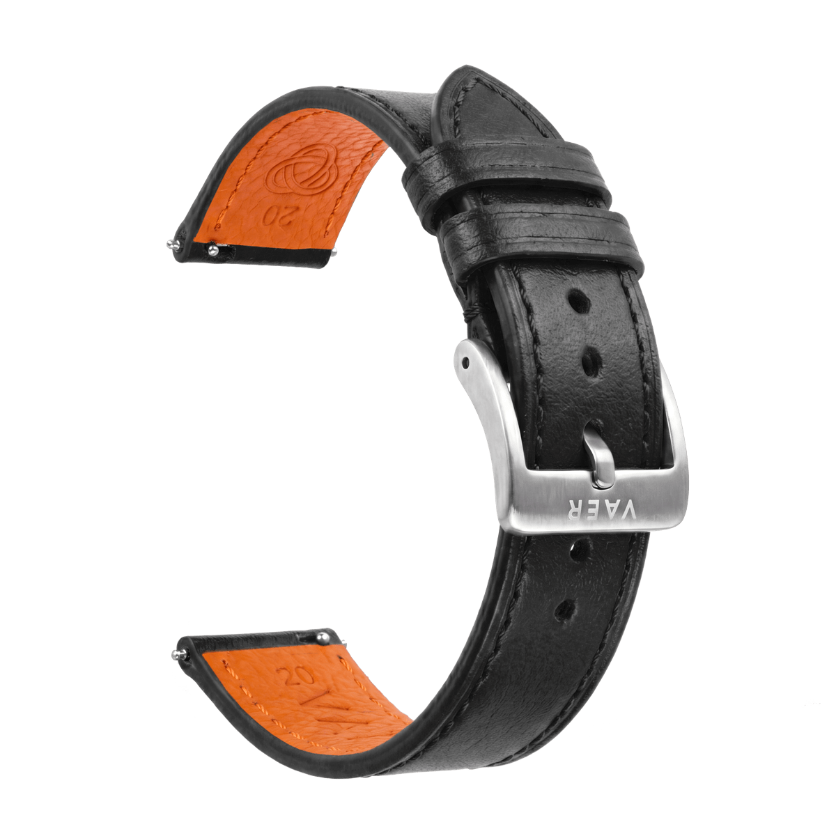 Black Full Grain Leather Strap