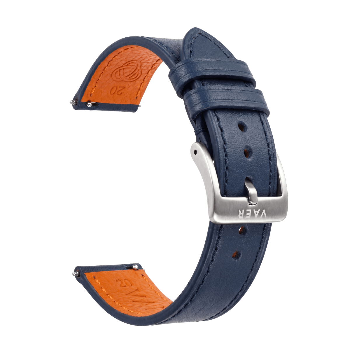 Navy Full Grain Leather Strap