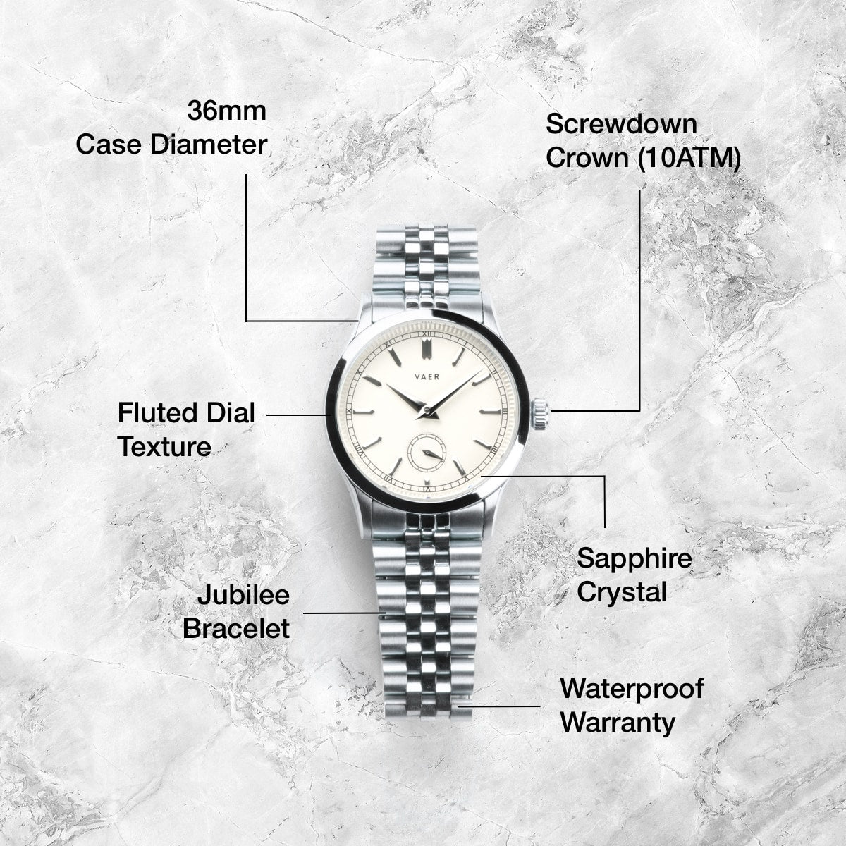 C1 Ceremony Cream - 34mm Quartz