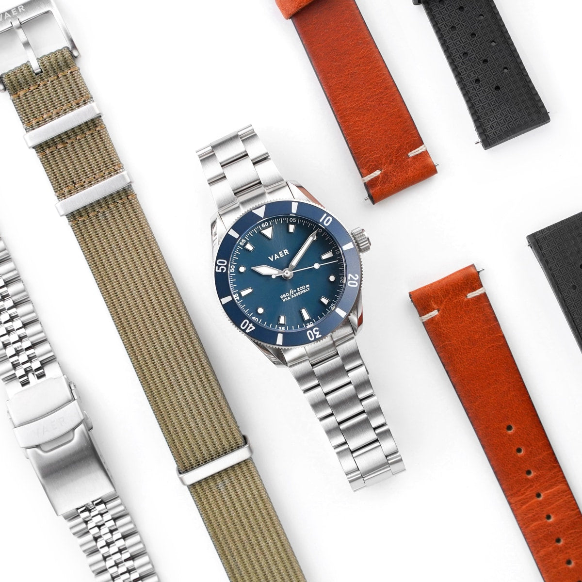 D4 Meridian Navy Matte Solar - 39mm USA