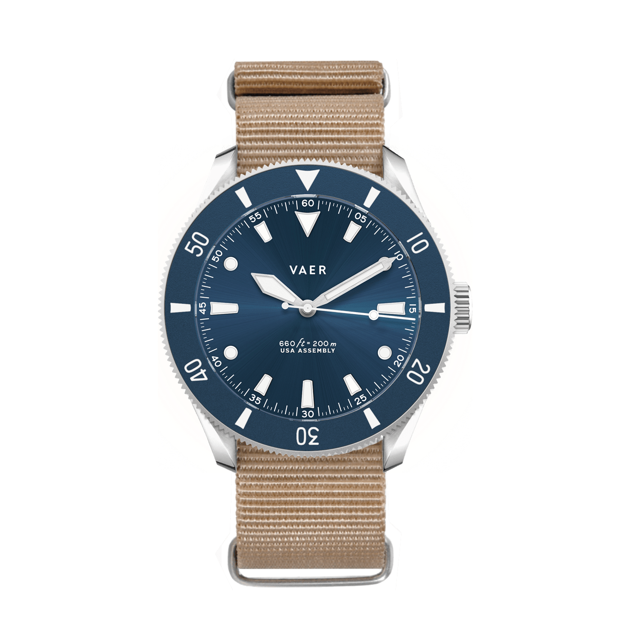 D4 Meridian Navy Matte Solar - 39mm USA