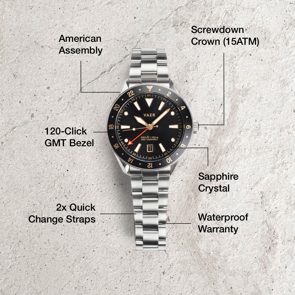 G2 Meridian Gilt GMT - 42mm USA