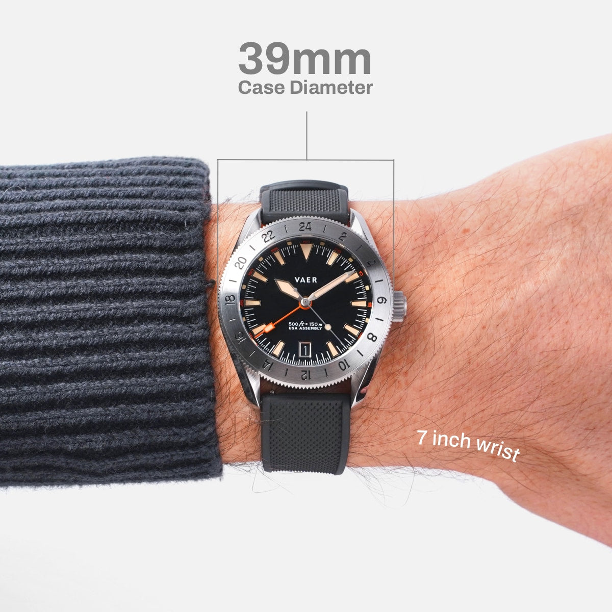 G2 Pacific Steel GMT - 39mm USA