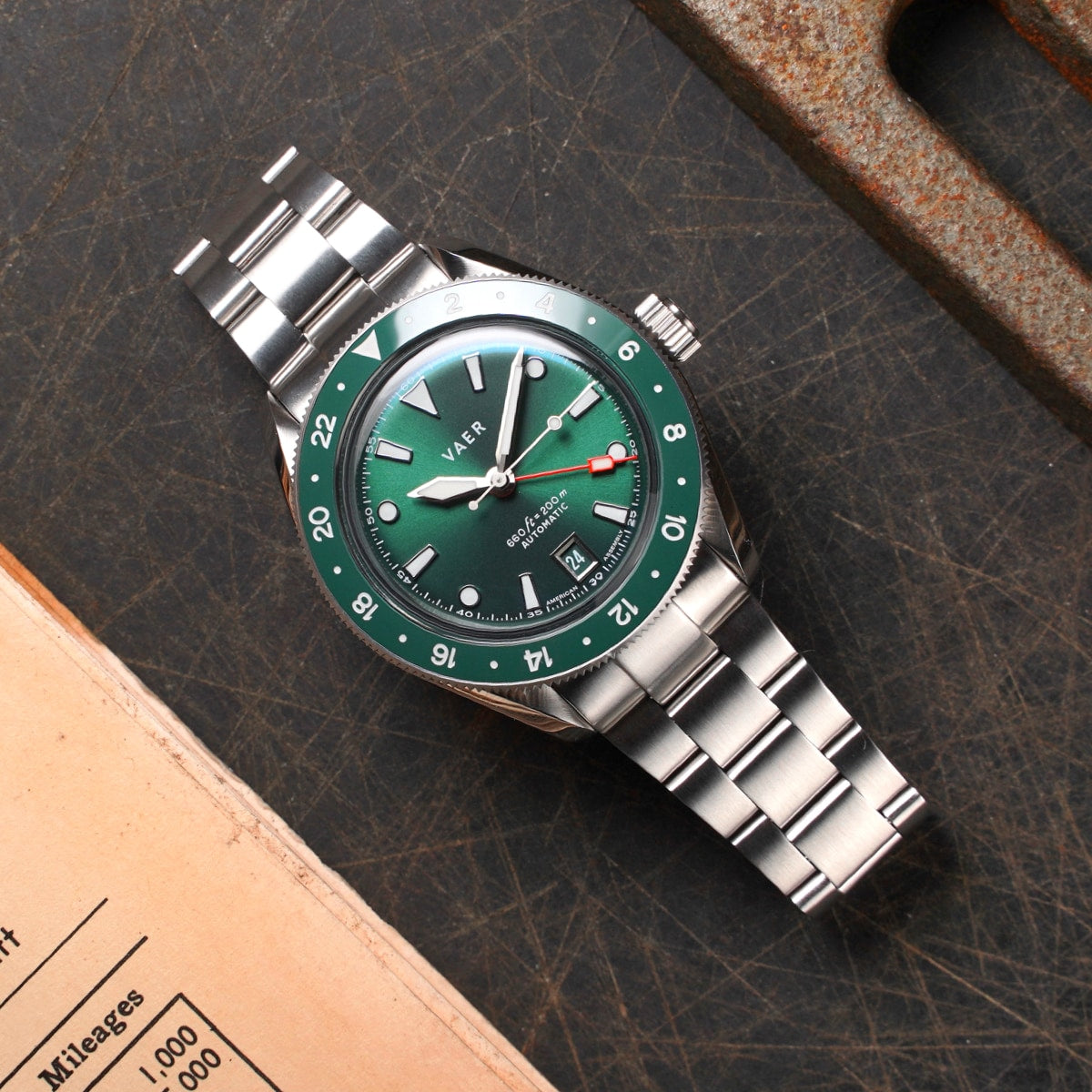 G5 Meridian Green GMT - 39mm USA