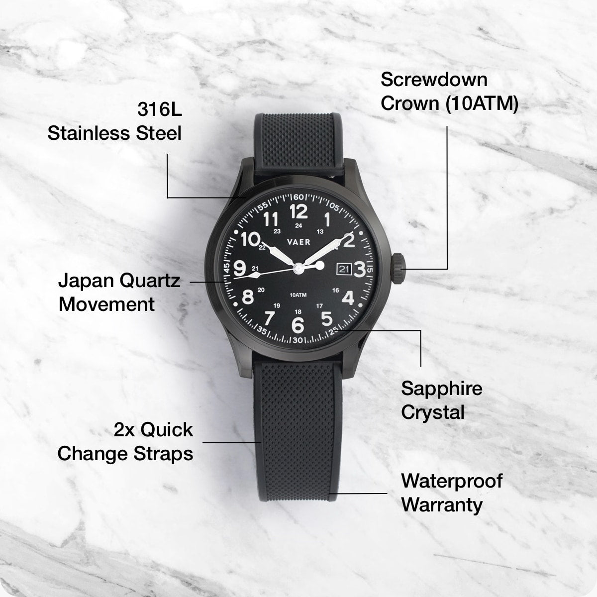 S5 Tactical Field - 42mm Quartz